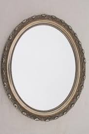 • watch me turn this old 20 year old picture frame into a beautiful new mirror! Large Oval Mirror W Vintage Style Distressed Antique Silvery Bronze Frame