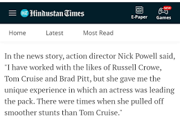 Her outrageous tweet sparked a furore in no time and even indian fashion designers. Nikhil Atrey On Twitter Kangana Ranaut I M Better Than Tom Cruise When It Comes To Action Tom Cruise