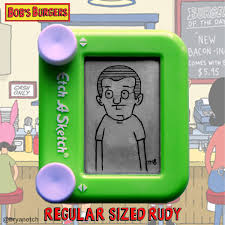Bryan Etch City Art Bob S Burgers Pocket Etch A Sketch Series Regular Sized Rudy He is very short and only certain parts of his body have been seen including his arm and the top of his head. bob s burgers pocket etch a sketch
