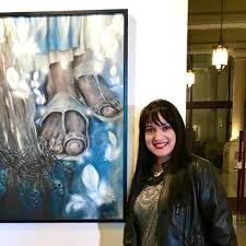Exposición en Palacio Nacional de la Cultura obra “FE” #oiloncanvas #fe #fé  artista @luz.maria.ori #luzmariaori #luzmaríaori #luzmariaoriartist  #ladamadelretrato #luzmariaoriartwork #luzmariaoriretratista  #luzmariaoripintoraguatemalteca ...