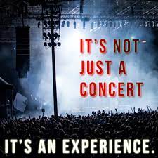 The combined effect of individuals in collaboration that exceeds thesum of their individual effects. It S Not Just A Concert It S An Experience Ticketmaster Quote Concert Live Concert Quotes Concert Music Love