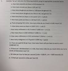 1 hour has 60 minutes, and 1 minute has 60 seconds: 1 Carefully Set Up And Solve The Following Chegg Com