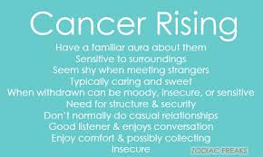 People with this element occupying their first. Zodiac Freaks Cancer Rising Cancer Zodiac Facts Astrology Cancer