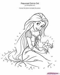 Walt Disney Characters Photo Walt Disney Coloring Pages Dot To Dot Princess Rapunzel Rapunzel Coloring Pages Disney Princess Coloring Pages Tangled Coloring Pages