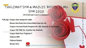 Ramlee agar ilmu yang kami pelajari selama ini mendapat berkat ya 'azizi ya. Free Taklimat Spm Majlis Restu Ilmu Spm Kohort 2020 Smk Subang Mp3 With 02 50