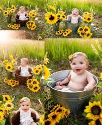 One of the best outdoor family photo ideas is playing near the water. South Jersey Sunflower Photo Session Fall Baby Pictures Baby Milk Bath Baby Girl Photography