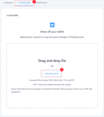 upload resume hubstaff support