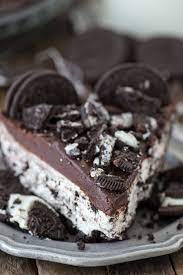 The Best No Bake Oreo Pie Oreo Crust Oreo Cream Cheese Filling Chocolate Ganache Topped With Oreos No Bake Oreo Pie Oreo Pie Recipes Oreo Pie