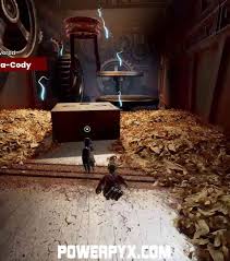 The depths just shortly after the first minigame, in the room where you need to hit the red danger moving parts, use caution button. It Takes Two Game Switch