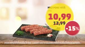 Cârnați picanți din carne de porc. Pret Carne Porc Penny