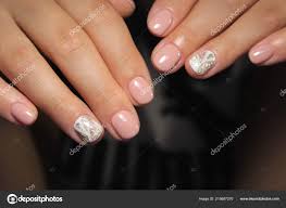 Glamorous Beautiful Manicure Trendy Texture Background Stock