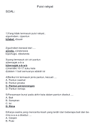 What is the meaning of the secences? Contoh Soal Materi Puisi Jawabanku Id