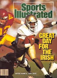 This week's sports illustrated cover is basically an adidas ad. University Of Notre Dame Qb Tony Rice Sports Illustrated Cover By Sports Illustrated