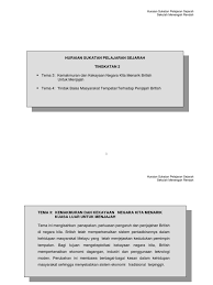 Huraian sukatan pelajaran tingkatan 2. Hsp Sejarah Tingkatan 2