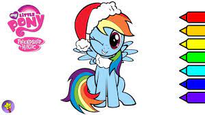 Find the best rainbow dash coloring pages for kids & for adults, print 🖨️ and color ️ 25 rainbow dash coloring pages ️ for free from our coloring book 📚. My Little Pony Coloring Book Mlp Rainbow Dash Coloring Page Christmas 2017 Youtube