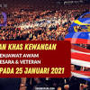 Cuepacs mohon agar setiap penjawat awam diberikan bonus rm1,000, manakala bagi pesara rm500, dan menurutnya bantuan khas itu dijangka membabitkan jumlah lebih rm1bilion. 1