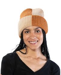 Marcus Adler Color Block Cuff Beanie