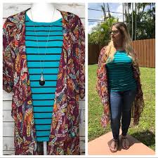 lularoe shirley kimono cover up owl print size m nwt