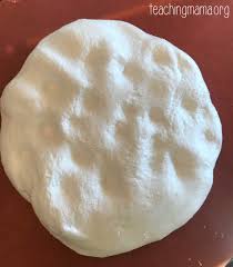 Stir and then mix with your hands. Snow Slime Recipe