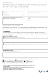 Do you have a problem connecting? Vereinbarung Uber Die Nutzung Der Sydbank Web Bank Mit Pin Und