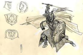 Gw Concept Sketches The Valor Of Gondor Lotr Sketches Gondor