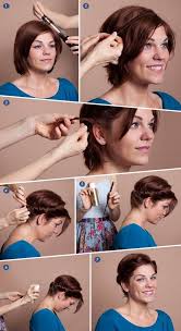 Short Hair Tutorials She S Beautiful Short Hair Styles Short Hair Up Short Hair Updo