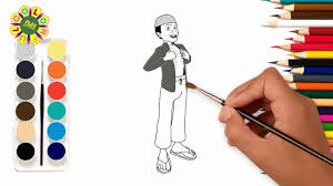 Demikian sajian kami semoga bermanfaat dan salam mewarnai gambar sambil belajar. Drawing And Coloring Atok Dalang Upin Ipin Cartoon Character Youtube