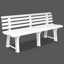 Banc De Jardin Plastique Blanc Solide Achat Vente Banc D Exterieur Banc De Jardin Plastique Bl Cdiscount