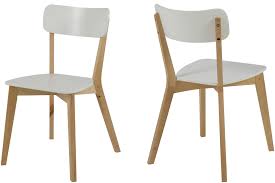 Chaise de style vintage pour une déco rétro tendance. Chaise Scandinave Luza Bois Laque Blanc Hellin