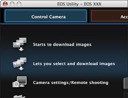 Eos utility is an application that brings together all of the functions required to communicate with the camera. 2