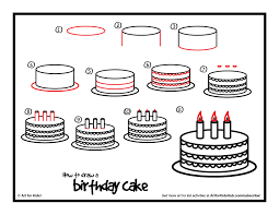 45 easy cake decorating ideas gown up your birthday or vacation cake with these easy decorating ideas. Drawing Birthday Cakes