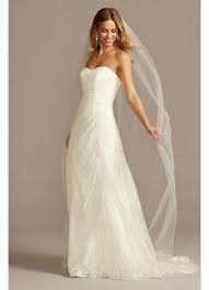 Allover Lace A Line Strapless Wedding Dress David S Bridal In 2020 Sweetheart Neck Wedding Dress Davids Bridal Wedding Dresses Wedding Dresses