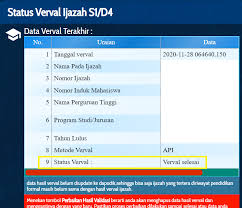 Cara Cek Status Verval Ijazah Di Info Gtk Dan Perbaikan Data Verval Ijazah Yang Masih Salah Di 2020 Mahasiswa Tanggal Perbaikan