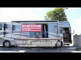 So this may sound obvious, but i'm not certain, are the patio (4200 floorplan) and ramp door party decks weather proof? The Answer To A Truly Portable Rv Deck Or Rv Patio