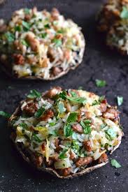 An Easy Recipe For Sausage And Rice Stuffed Portobello Mushrooms That You Ll Devor In No Time Stuffed Mushrooms Portobello Mushroom Recipes Mushroom Recipes