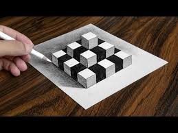 How To Draw Chess Pyramid On Paper Easy 3d Trick Art Drawing Youtube 3d Pencil Drawings 3d Art Drawing Art Drawings Simple