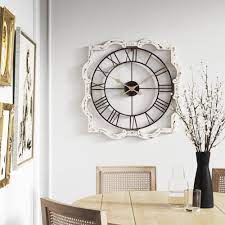 Shiplap can be installed vertically or horizontally for different looks. Farmhouse Wall Clocks Wayfair