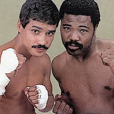 Alexis Argüello and Aaron Pryor. #boxing #history #boxeo #boxe #boxen  #historia #oldschool #vintage #throwback #classic #boxingheads #boxinglife  #boxingtraining #boxinggym #sports #legend #Legends #legendary  #alexisarguello #aaronpryor #1980s