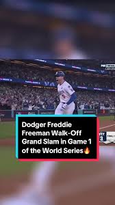 ✨October 25, 2024✨ 🎉⚾️ What a thrilling moment in the World Series!  Freddie Freeman stepped up and delivered a walk-off grand slam against the  Yankees to clinch Game 1 for the Dodgers! 🚀🔥 The crowd ...