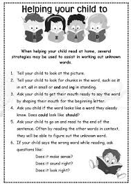 Helping Your Child At Home Reading Strategies Guide Reading Classroom Kindergarten Reading Parents As Teachers