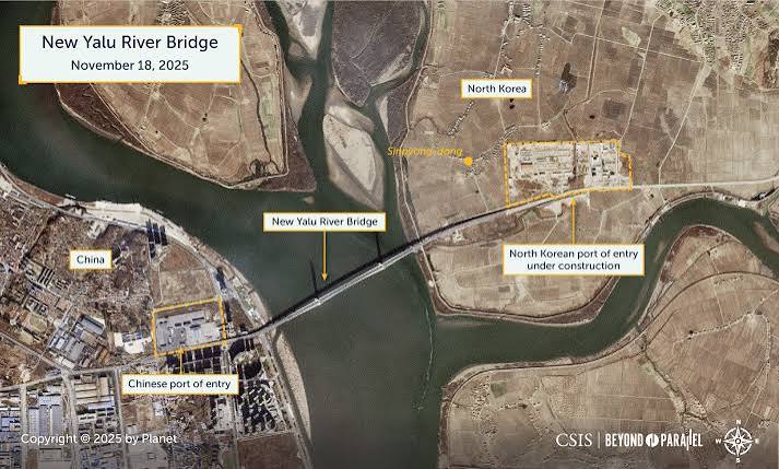 Progress at the Much-Delayed New Yalu River Bridge - Beyond Parallel