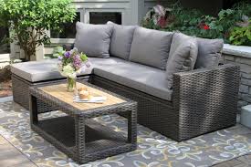 Don't buy an outdoor coffee table before reading these reviews. 3pc Teak Brown Wicker Sectional Sofa Set With Waterproof Storage