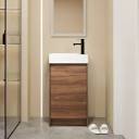 FUNKOL 18 in. W Simplicity Style Freestanding Small Bathroom ...