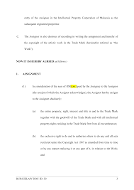 A deed of assignment can be transfered. Deed Of Assignment For Trademark Template Burgielaw
