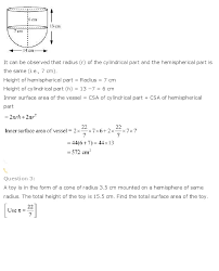 Sp 10 unsolved sp 10 solved. Ncert Solutions For Class 10th Maths Chapter 13 Surface Areas And Volumes Cbse Rankers