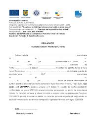 Informații privind prelucrarea datelor cu caracter personal. Declaratie Consimtamant Parinte