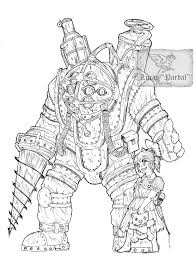 Bioshock Big Daddy And Little Sister Drawing Fan Art Of Bioshock S Big Daddy And A Little Sister Bioshock Art Bioshock Bioshock Tattoo
