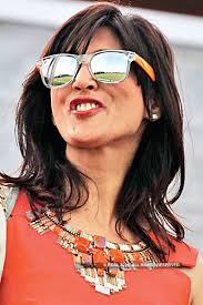 Seema during an exhibition match between the teams Elevation and Hotels as  a part of Garcha Northern India Championship