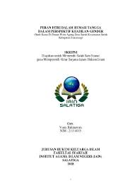 Saw yang menyampaikan dan menjelaskan wahyu. Peran Istri Dalam Rumah Tangga Dalam Perspektif Keadilan Gender Studi Kasus Di Dusun Watu Agung Desa Suruh Kecamatan Suruh Kabupaten Semarang Test Repository