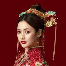 4点セット中華風髪飾り かんざし チャイナ風 漢服髪飾り花嫁 舞台 公演 花嫁 結婚式 イベント コス 文化祭 ヘアアレンジ ゴールド 画像2 中国 結婚式 髪飾り 文化祭 ヘアアレンジ